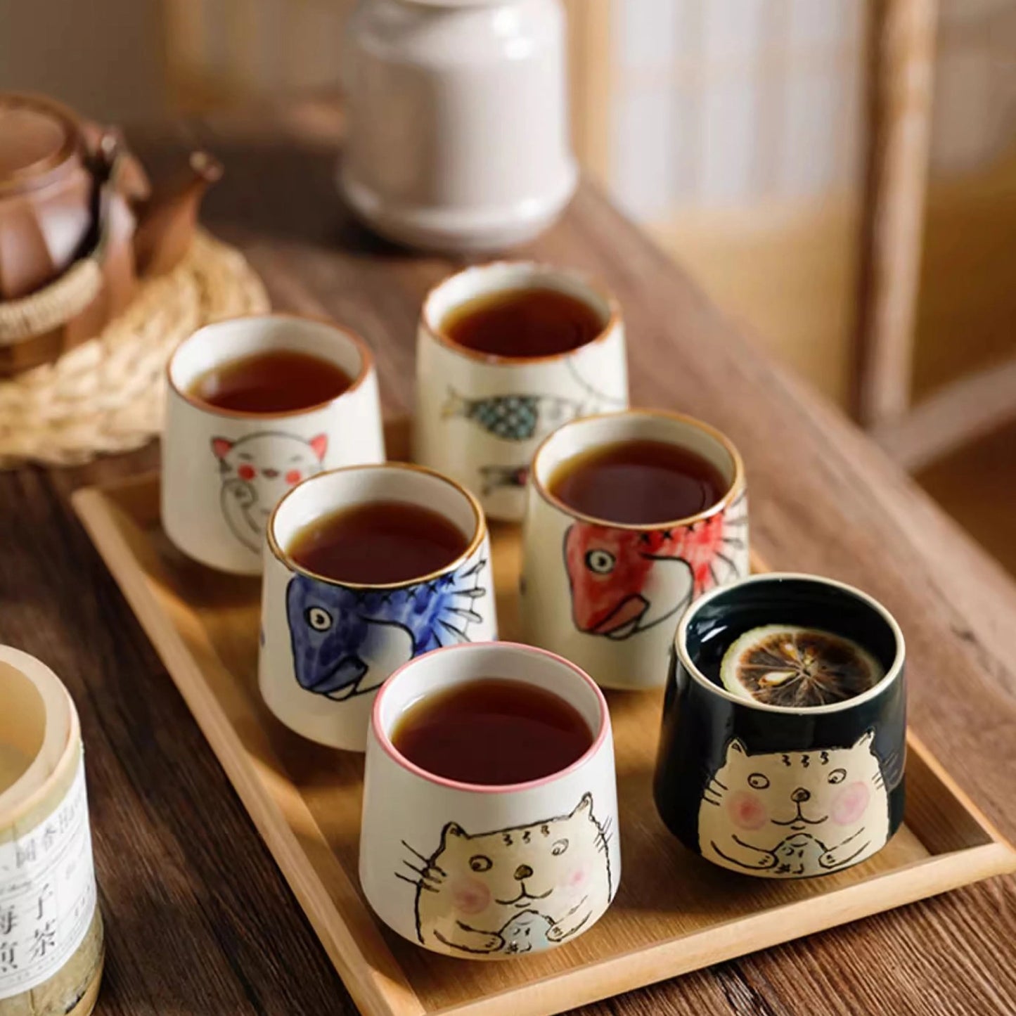 Japanese Retro Pattern Tea Cup