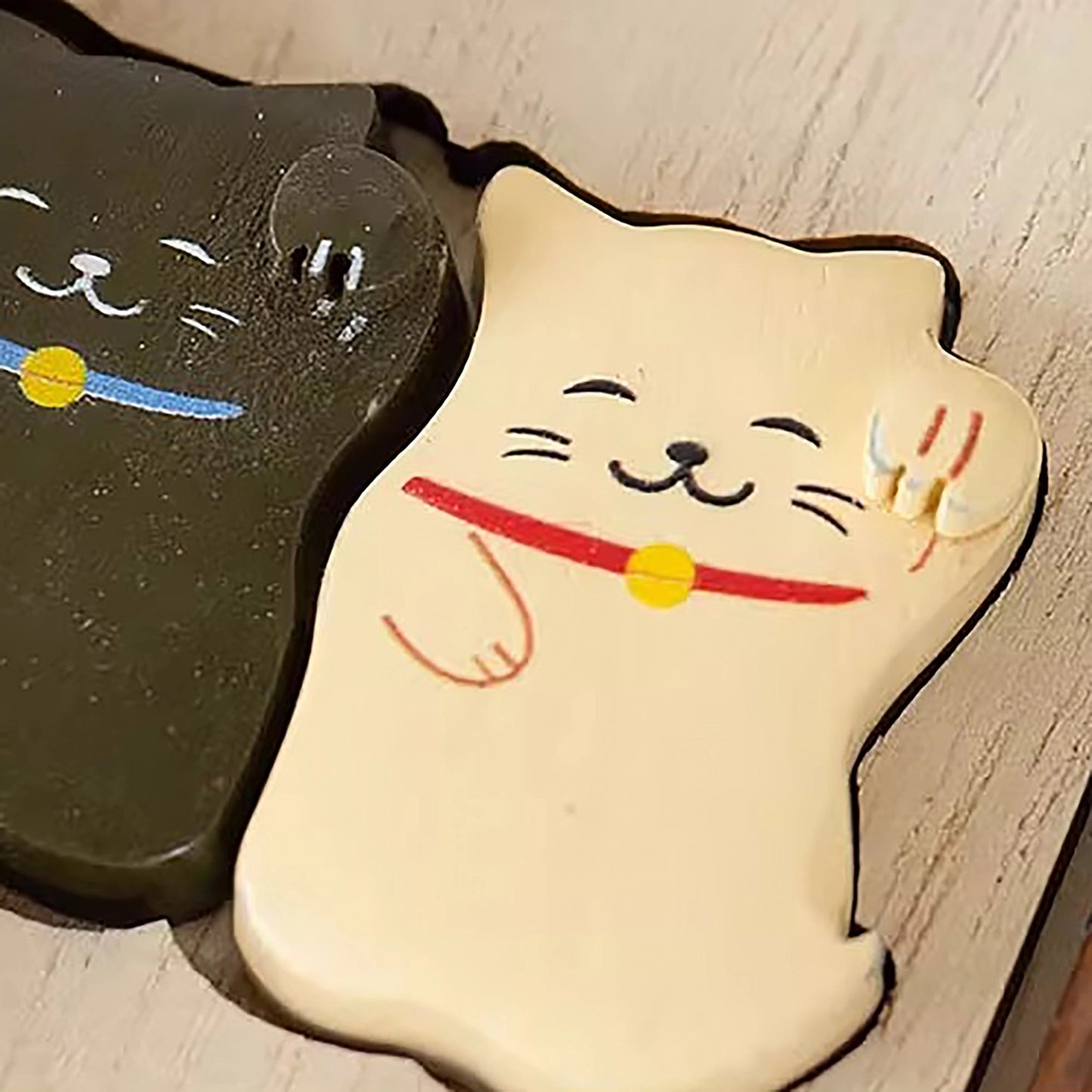 Japanese Wooden Chopsticks Set Maneki Neko
