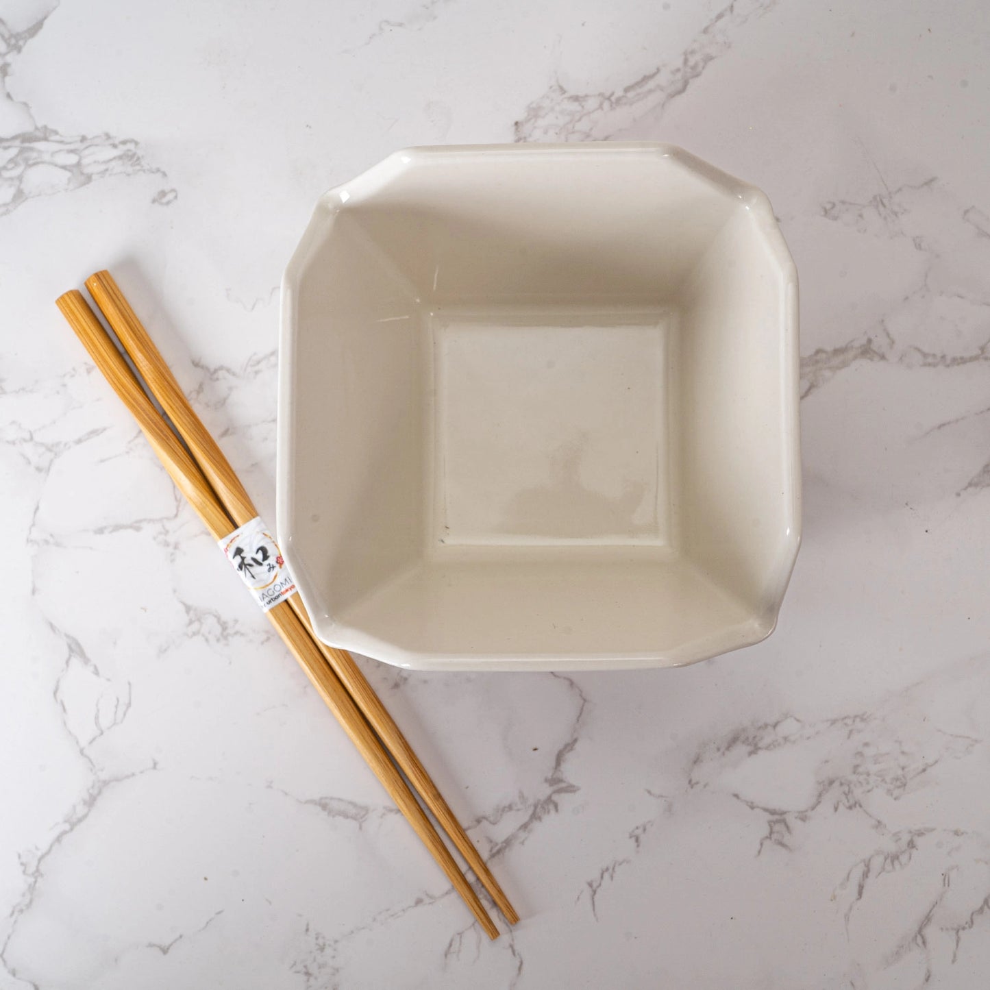 Takeout Box Serving Bowl with Chopsticks Lucky Cat