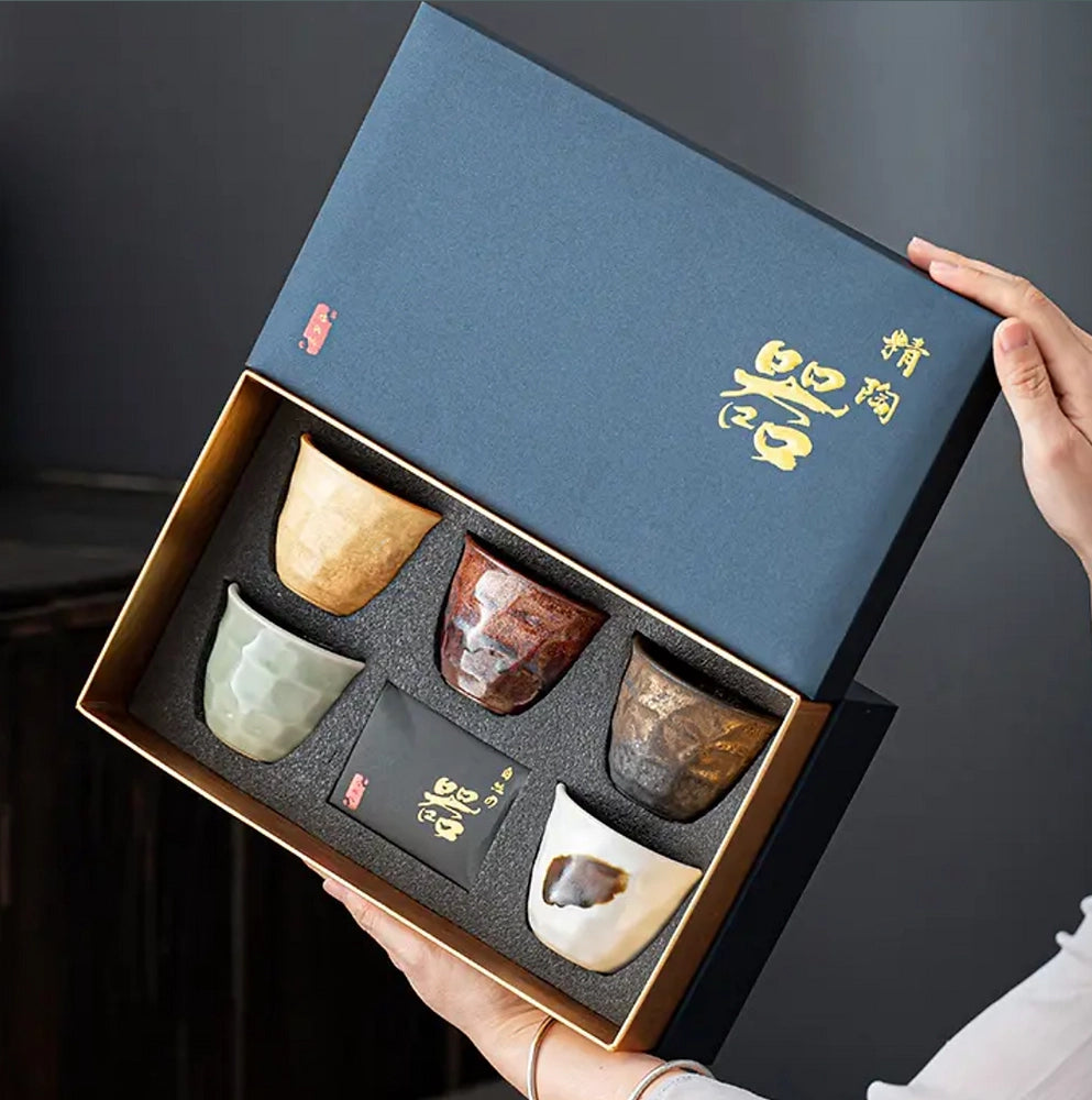 Five-Piece Japanese Tea Cup Set