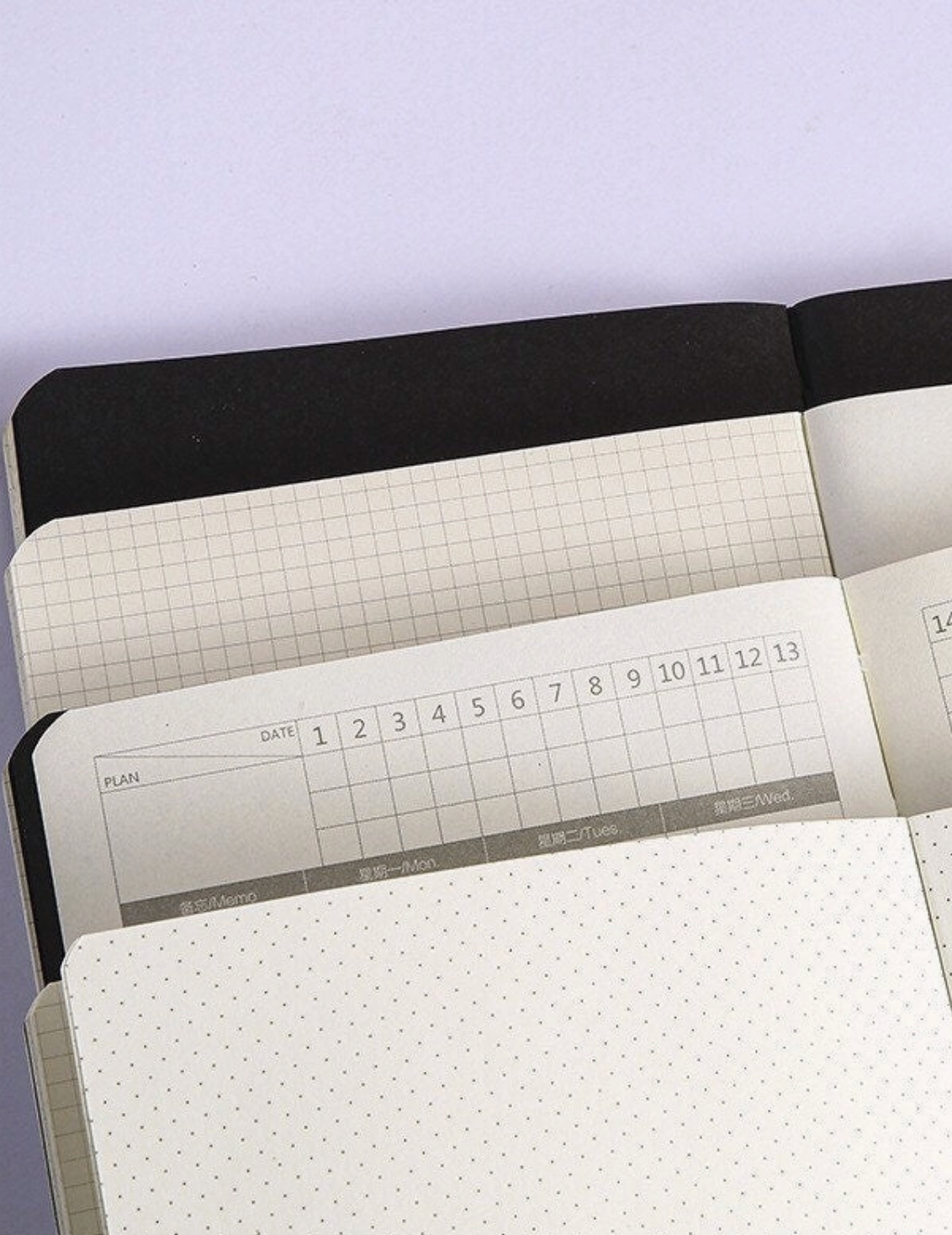 Gohobi Japanese Cat Notebook, Monthly Planner, Study Notebook, Pocket Diary