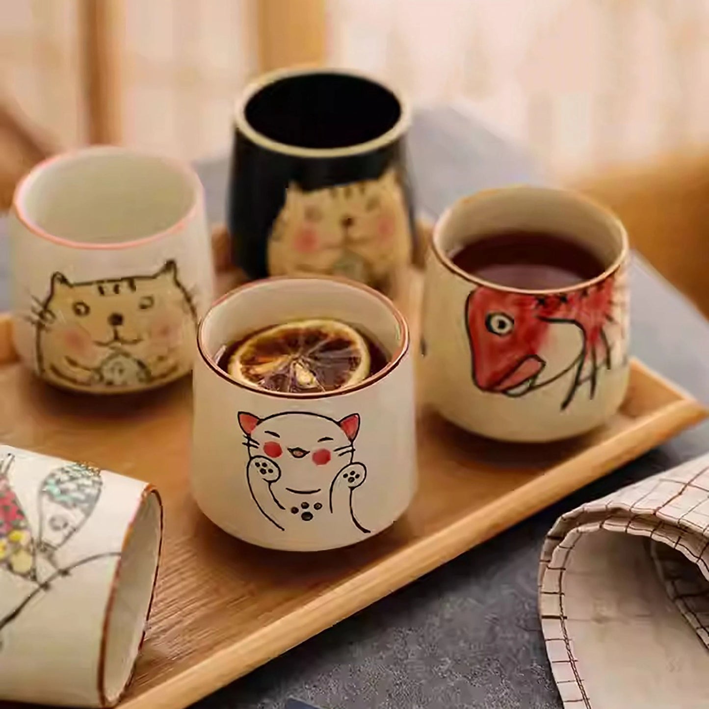 Japanese Retro Pattern Tea Cup